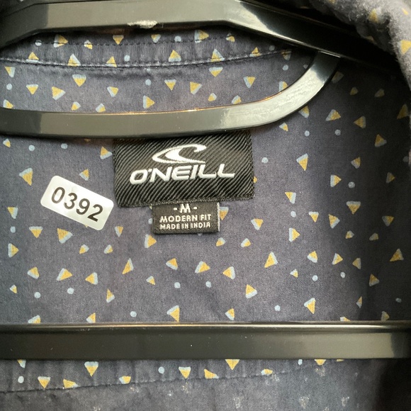 #0392 Navy blue button up Size M Brand O’Neal - Picture 3 of 3